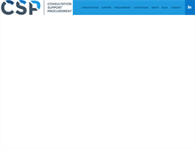 Tablet Screenshot of cspconsultantsgroup.com